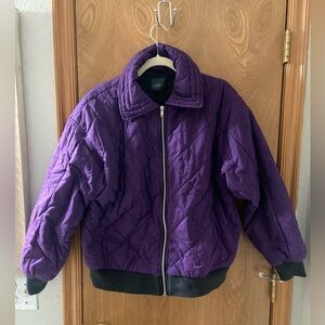 Wild Fable Royal purple puff coat/bomber jacket, size small.